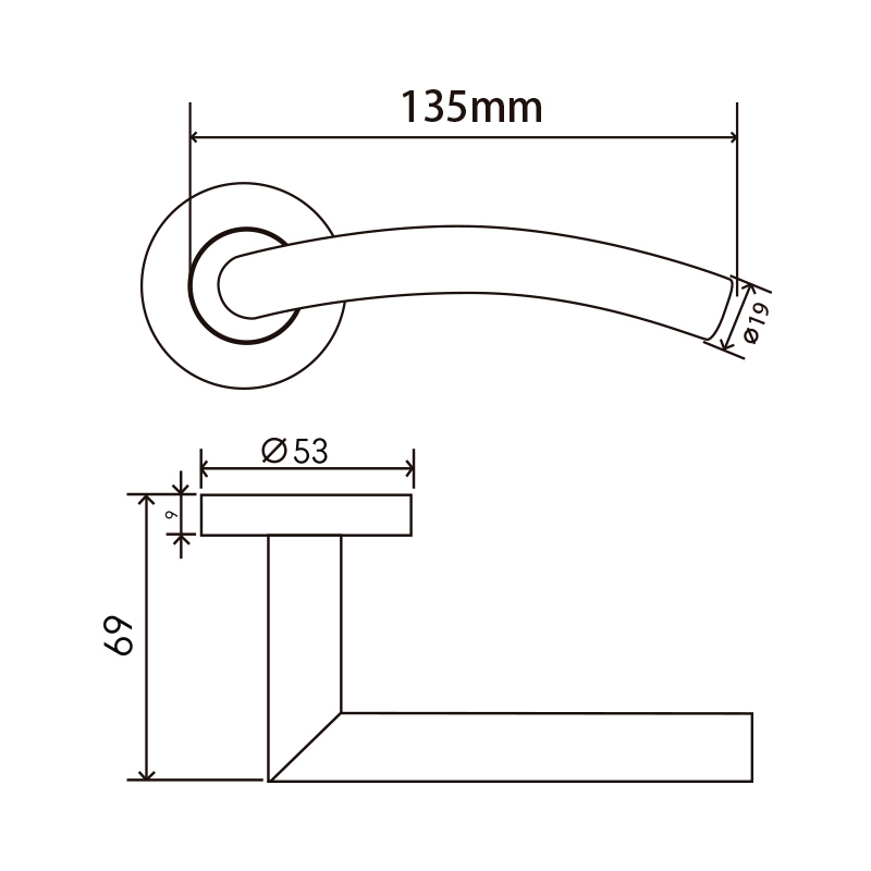 modern door handle