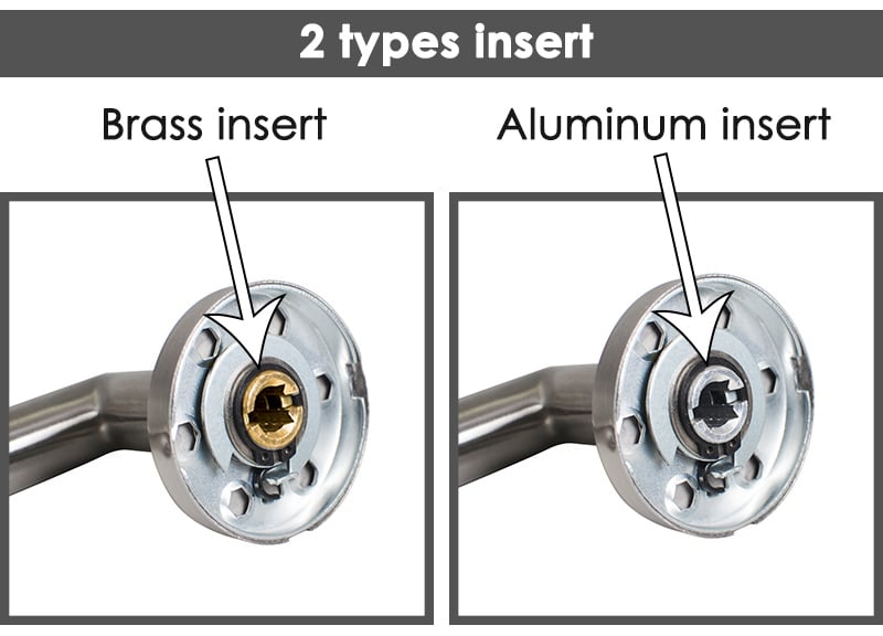 door handle insert