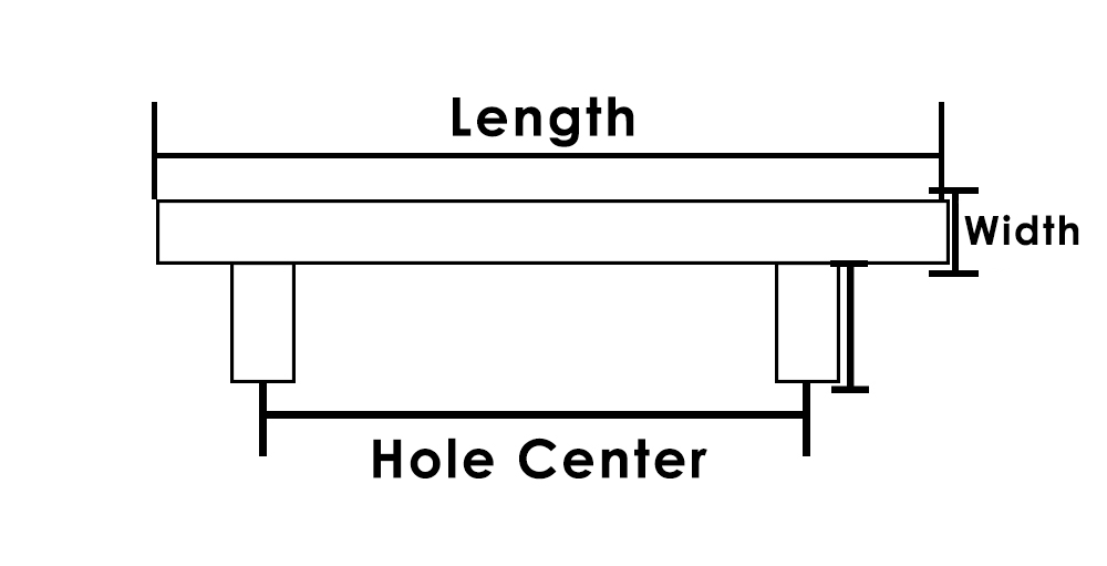 furniture handle size