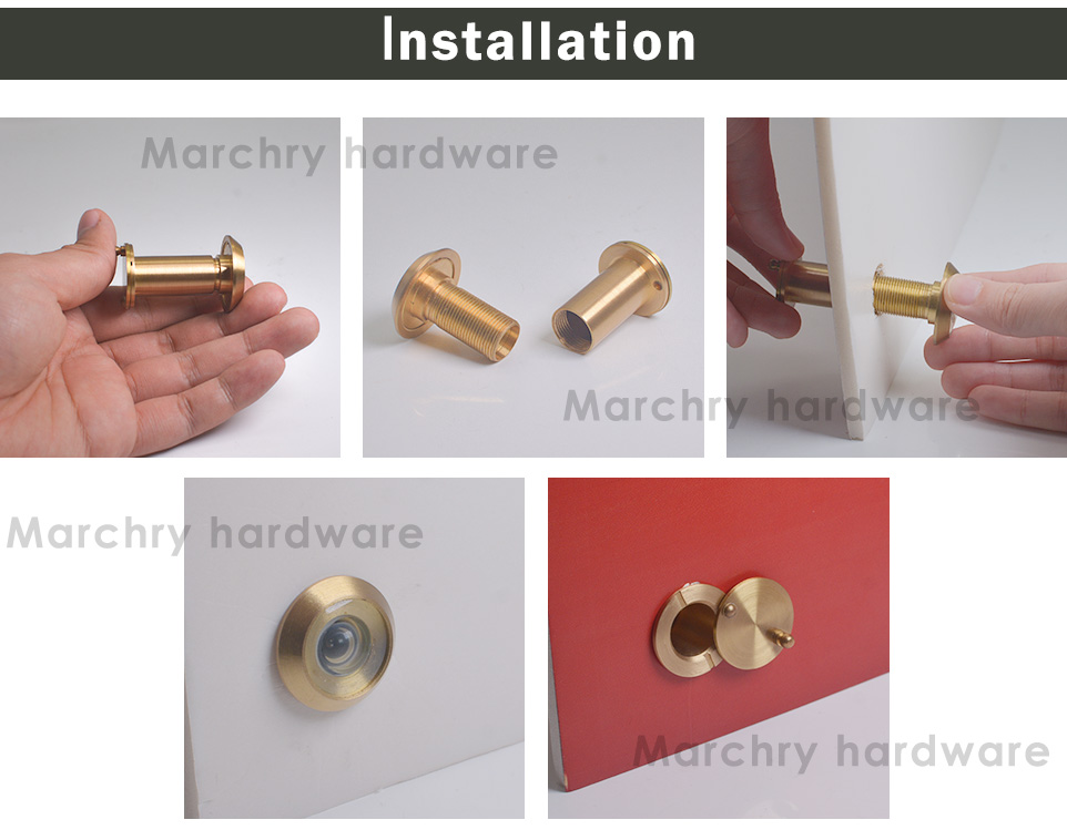 peephole installation