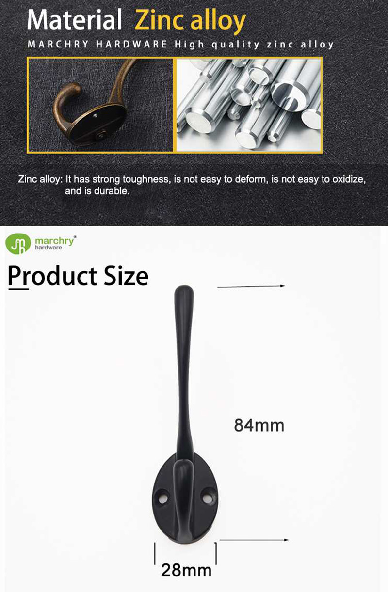 zinc alloy coat hook