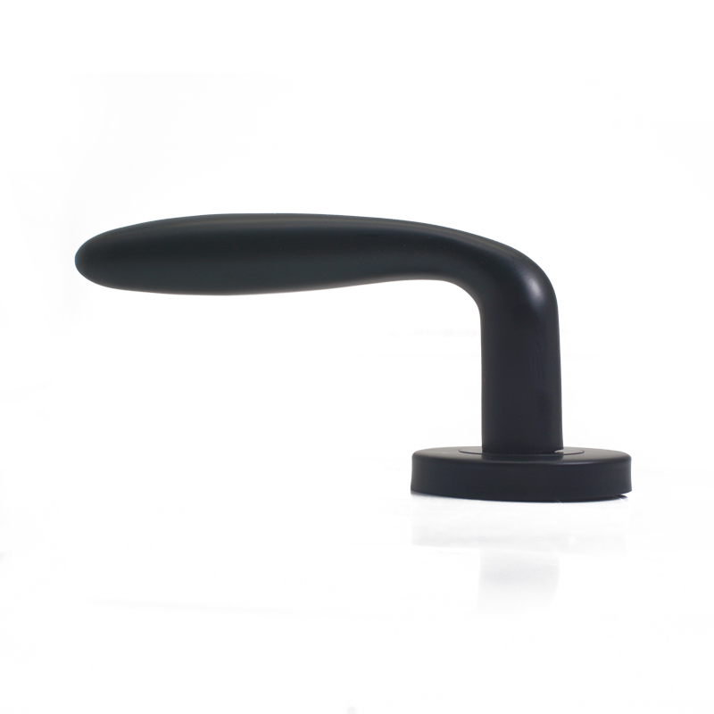 black modern door handle