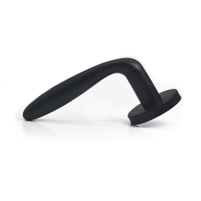 black modern door handle