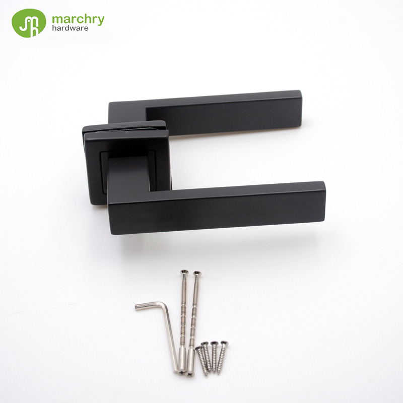 Matt balck door handle