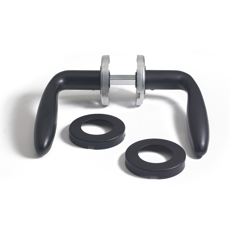 black modern door handle