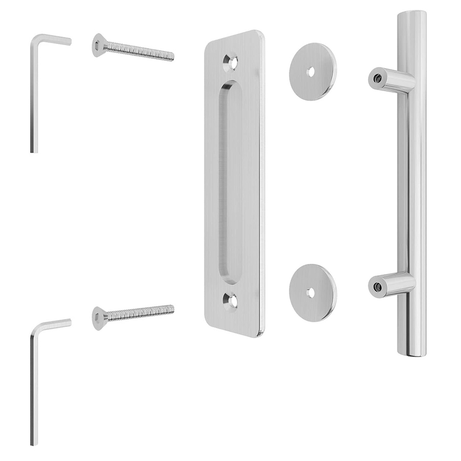 satin barn door handle