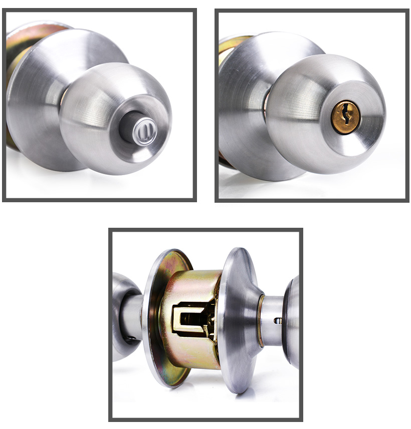 door knob with lock and key