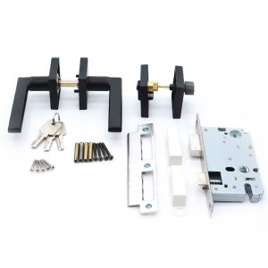 Zinc alloy door handle lock set