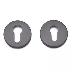 Gun Gray Round Escutcheon