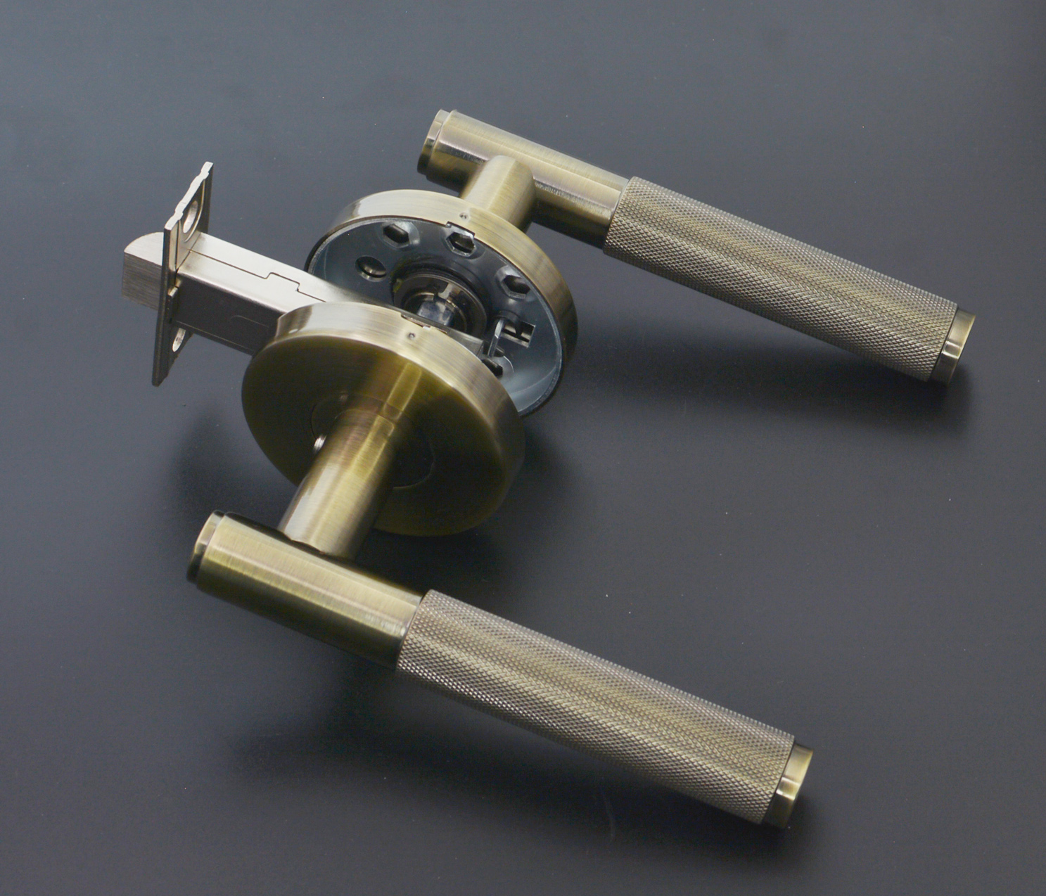 Bronze Knurled Door Handle Door handle Door Lock Door hardware